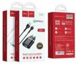 СЗУ Hoco C12Q 1USB 3A Quick Charge 3.0 adapter Black