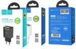 СЗУ Hoco C39A 2USB 12W с дисплеем адаптер чёрный — изображение 4
