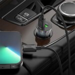 СЗУ Hoco C87A 2USB 12W с ночником адаптер чёрный — изображение 2
