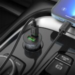 СЗУ Hoco C87A 2USB 12W с ночником адаптер чёрный — изображение 3