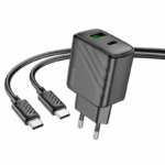 СЗУ Hoco CS23A 1USB+1USB-C 30W USB-C/Lightning чёрный — изображение 4