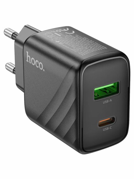 СЗУ Hoco CS23A PD30W + QC 3.0 Type-C/Lightning Black
