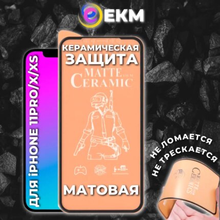 Защитное стекло керамическое матовое Apple iPhone 13 PRO Max Black