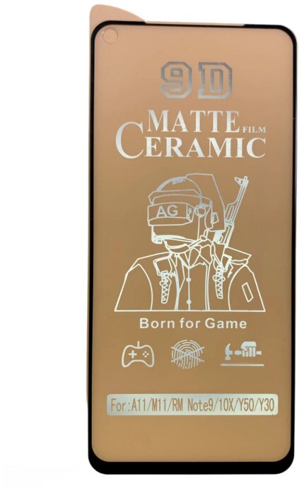 Защитное стекло керамическое матовое Redmi Note 9 Black