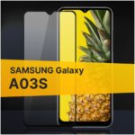 Защитное стекло Samsung A03S 10D 0.33mm Black