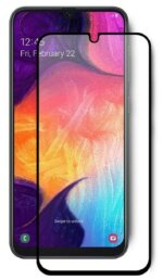 Защитное стекло Samsung A20/A30/A50 9D без уп. Black