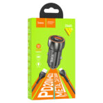 АЗУ hoco z46a pd20w+1usb 3.0a qc 3.0 type c/lightning metal gray