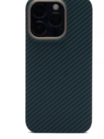 Накладка knit keivlar carbon apple iphone 15 pro blue