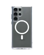 Накладка силикон/пластик матовая с magsafe samsung s23 ultra grey