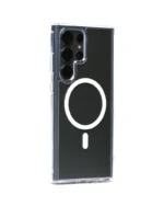 Накладка силикон/пластик матовая с magsafe samsung s23 ultra grey