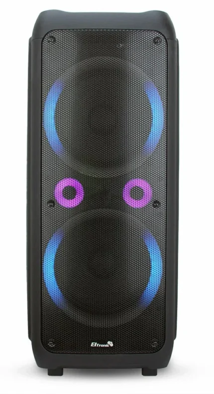 Колонка портативная eltronic 20 83 dance box 1500 с микрофоном чёрный