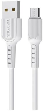 Дата-кабель Borofone BX16 USB/MicroUSB 1м чёрный — изображение 3