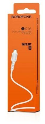 Дата-кабель Borofone BX16 USB/MicroUSB 1м чёрный — изображение 4