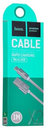 Дата-кабель Hoco X2 USB/MicroUSB 1м тёмно-серый — изображение 4