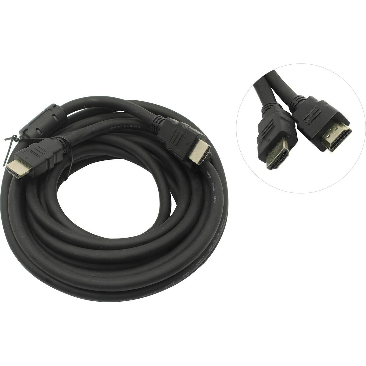 Кабель ExeGate HDMI EX-CC-HDMI2-5.0F V2.0 5.0m Black Кабель ExeGate HDMI EX-CC-HDMI2-5.0F V2.0 5.0m Black
