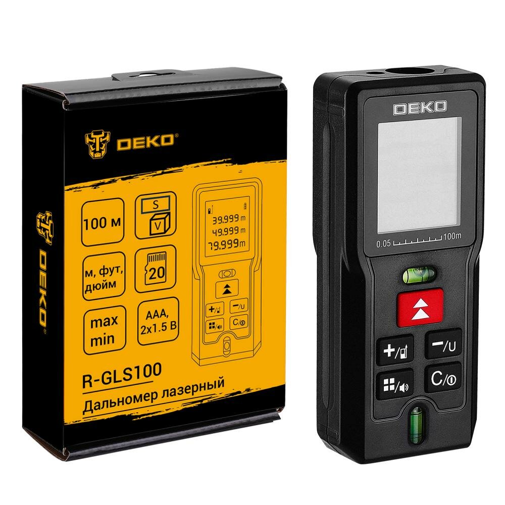 Лазерный дальномер Deko R-GLS100 (083-3602) Лазерный дальномер Deko R-GLS100 (083-3602)