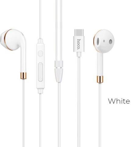 Наушники проводные с микрофоном Hoco L8 USB-C белый