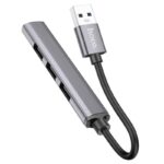 USB-хаб Hoco HB26 4in1 USB/1USB 3.0+3USB 2.0 Серый — изображение 2