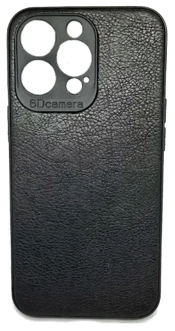 Накладка пластик/кожа Victoria Iphone 16 PRO MAX чёрный