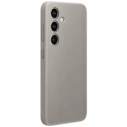 Накладка пластик/кожа Victoria Samsung A16 серый
