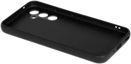 Накладка силикон/пластик PRC матовая с цветными краями Samsung A06 Black