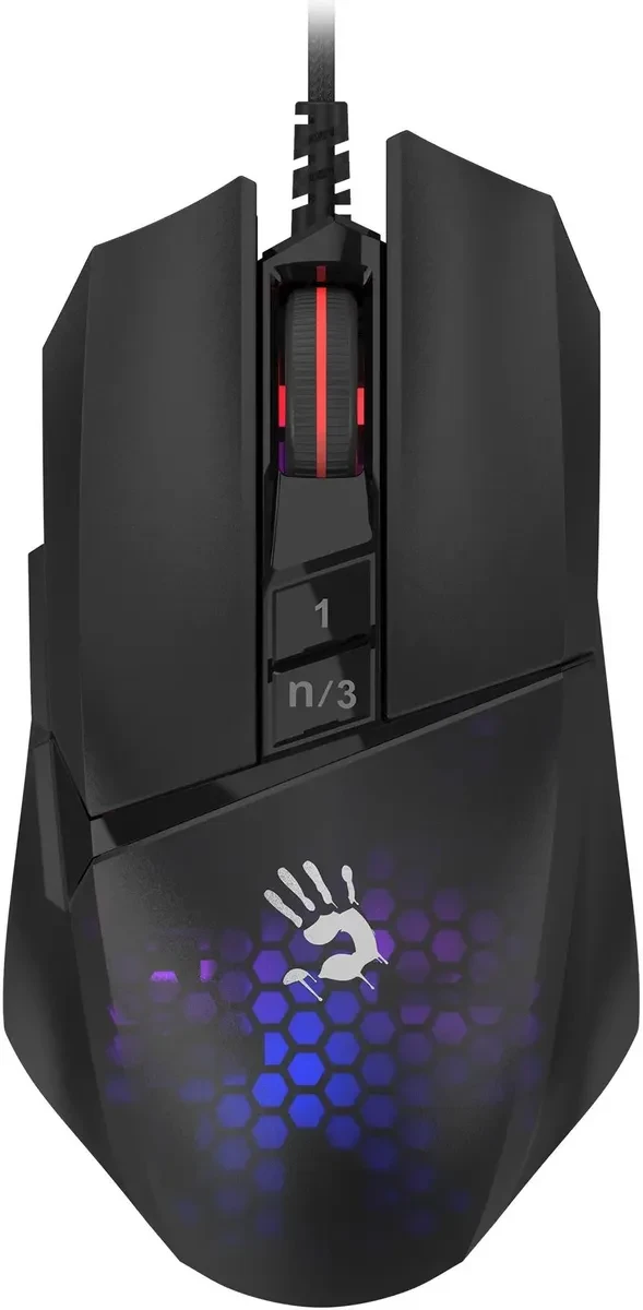 6168637 Мышь проводная игровая A4Tech Bloody W65 Max Mini оптическая Черный — изображение 1
