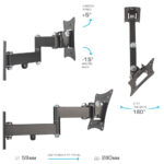 Кронштейн 10"-32" Tuarex ALTA-104 наклонно-поворотный — изображение 3
