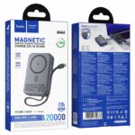 Портативное ЗУ Hoco Q44A 20000mAh 15W с беспроводной зарядкой серый — изображение 6