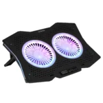 Подставка для ноутбука 18" Digma D-NCP180-2x110RGB Черный — изображение 2