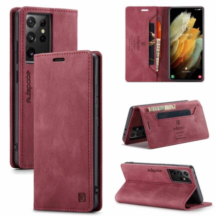 Чехол-книжка Fashion Case Samsung A17/A26 тёмно-красный