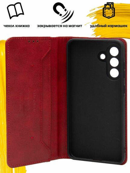 Чехол-книжка Fashion Case Samsung A36/A56 красный