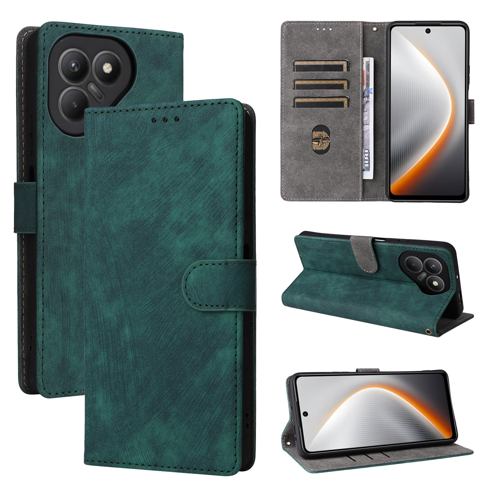 Чехол-книжка Fashion Case Tecno Pova 7 Neo синий Чехол-книжка Fashion Case Tecno Pova 7 Neo синий