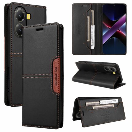 Чехол-книжка Fashion Case Xiaomi Poco X7 Pro золотой