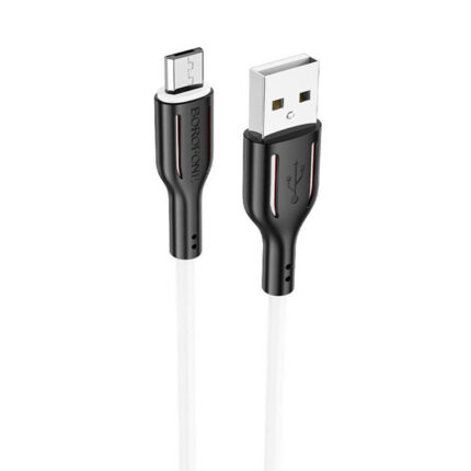Дата-кабель Borofone BX3 USB/MicroUSB 1м белый