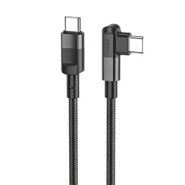 Дата-кабель Hoco U108 USB-C/USB-C боковой 100W 1.2м синий Дата-кабель Hoco U108 USB-C/USB-C боковой 100W 1.2м синий
