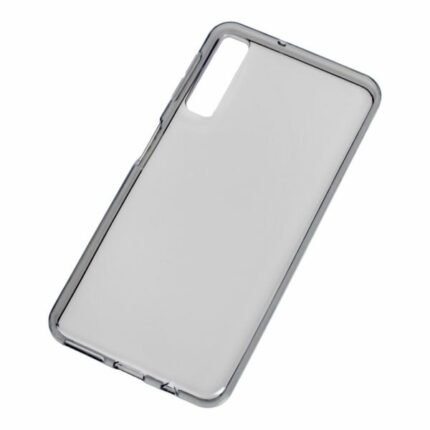 Накладка пластик/кожа Victoria Samsung A07 чёрный