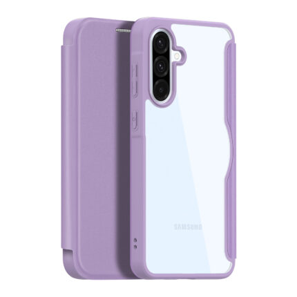 Накладка пластик/кожа Victoria Samsung A36/A56 фиолетовый