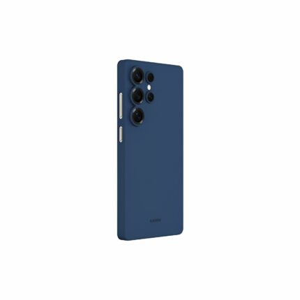 Накладка пластик/кожа Victoria Samsung S25 Ultra тёмно-синий