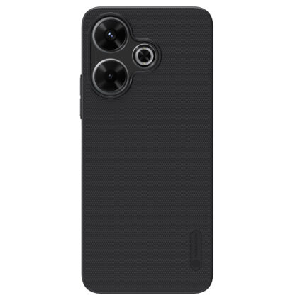 Накладка пластик/кожа Victoria Xiaomi Redmi 13/Poco M6 чёрный