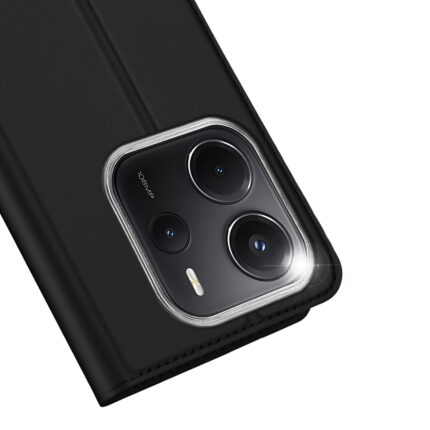 Накладка пластик/кожа Victoria Xiaomi Redmi Note 14 Pro 4G чёрный
