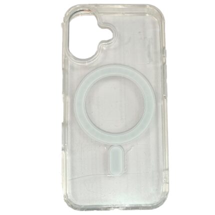 Накладка силикон Clear Case iPhone 16 Pro Max MagSafe прозрачный