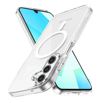 Накладка силикон Clear Case Samsung A36/A56 Magsafe прозрачный
