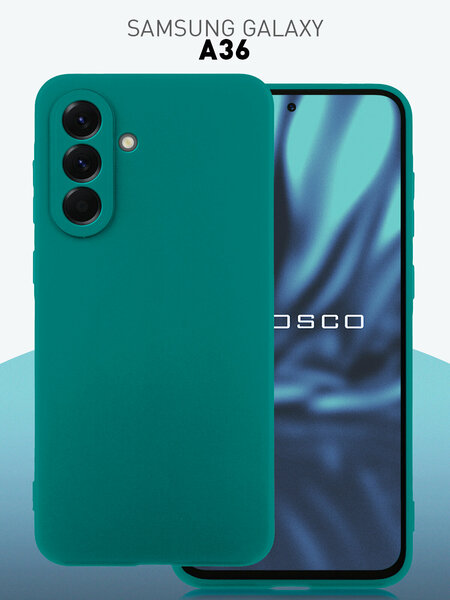 Накладка силикон Krutoff Silicone Case Samsung A36/A56 зелёный Накладка силикон Krutoff Silicone Case Samsung A36/A56 зелёный