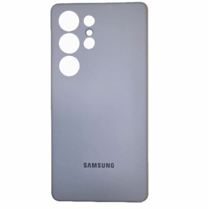 Накладка силикон/пластик матовая с окантовкой и кольцом Magsafe Samsung S25 Ultra Black