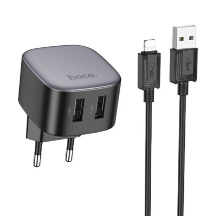 СЗУ Hoco CS71A 1USB+1USB-C 20W USB-C/Lightning чёрный