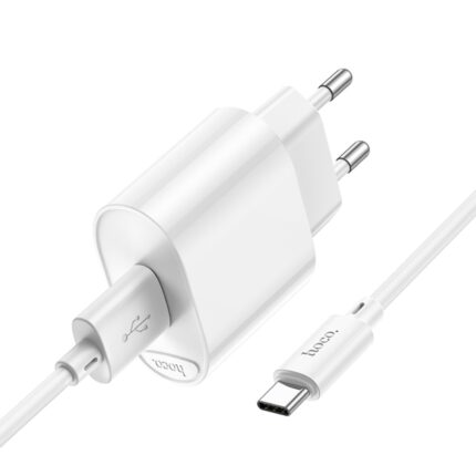 СЗУ Hoco N71 1USB+1USB-C 30W USB-C/USB-C белый