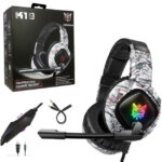 Наушники с микрофоном полноразмерные ONIKUMA K19 Камуфляж/Белый — изображение 4