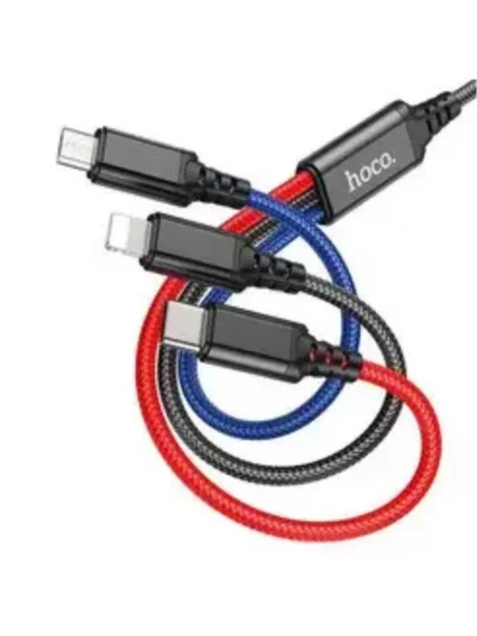 Дата-кабель Hoco X96 USB-C/Lightning 20W 1м чёрный