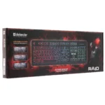 Клавиатура проводная мембранная Defender Raid GK-778DL Черный — изображение 8