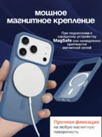 Накладка пластик Sunlight с MagSafe Appel iPhone 17 Pro Max тёмно-синий — изображение 5